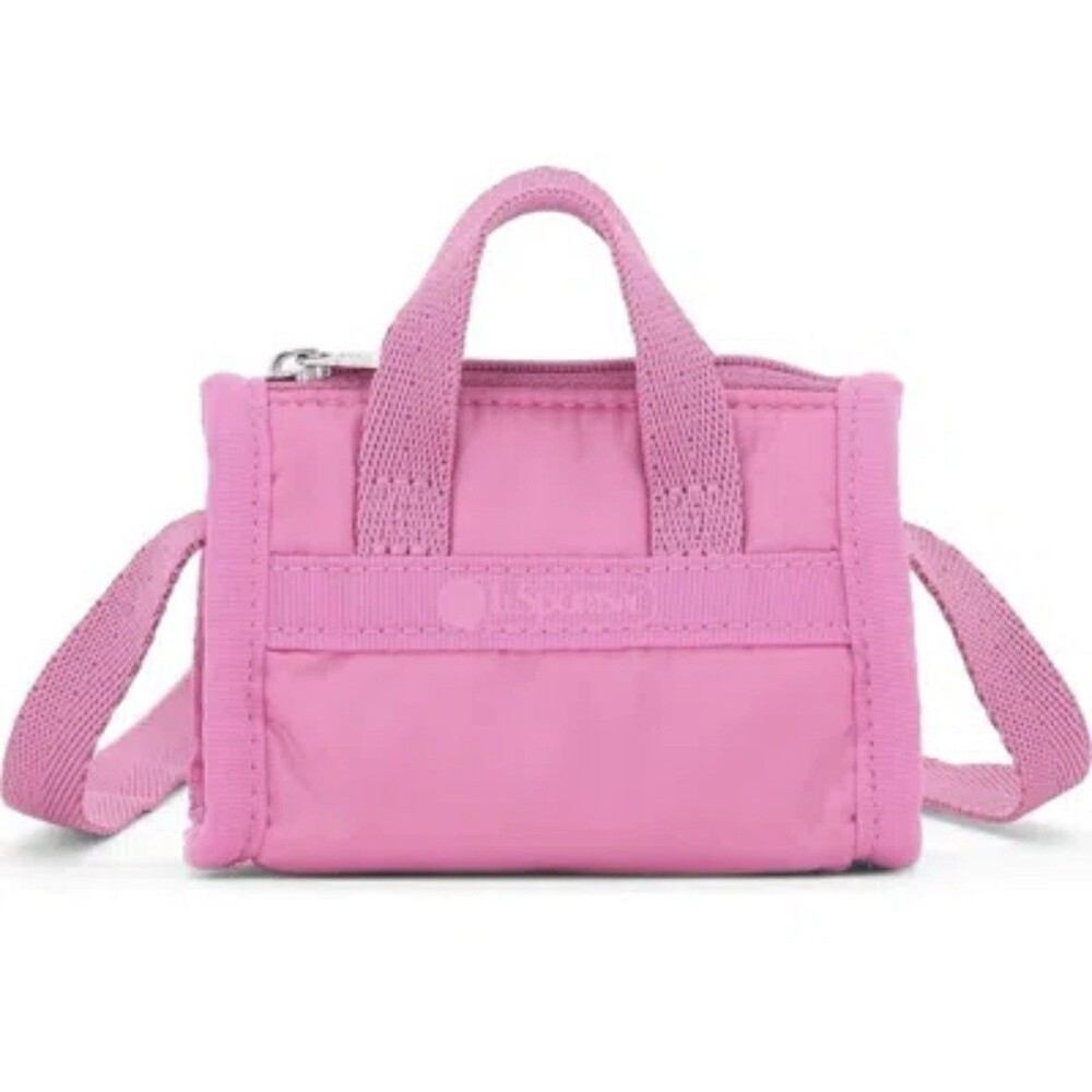 NWT LeSportsac MICRO BAG Strawberry Pink W/Strap
